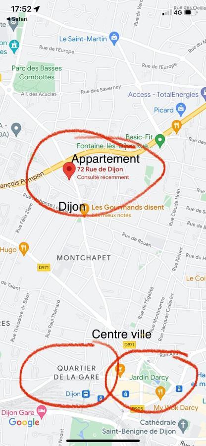 Studio Rue De Dijon Talant Bagian luar foto